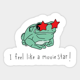 lizzy mcalpine movie star frog Sticker